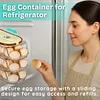 Multi Layer Drawer Style Egg Storage Box Automatic Rolling Stackable Egg Dispenser Kitchen Fresh Keeping Box Storage Artifact