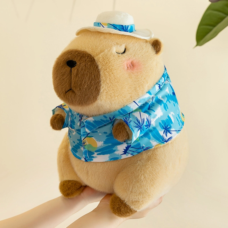 Summer New Kapibala Sports Doll Pink Capybara Plush Toy Girls Capybara Doll