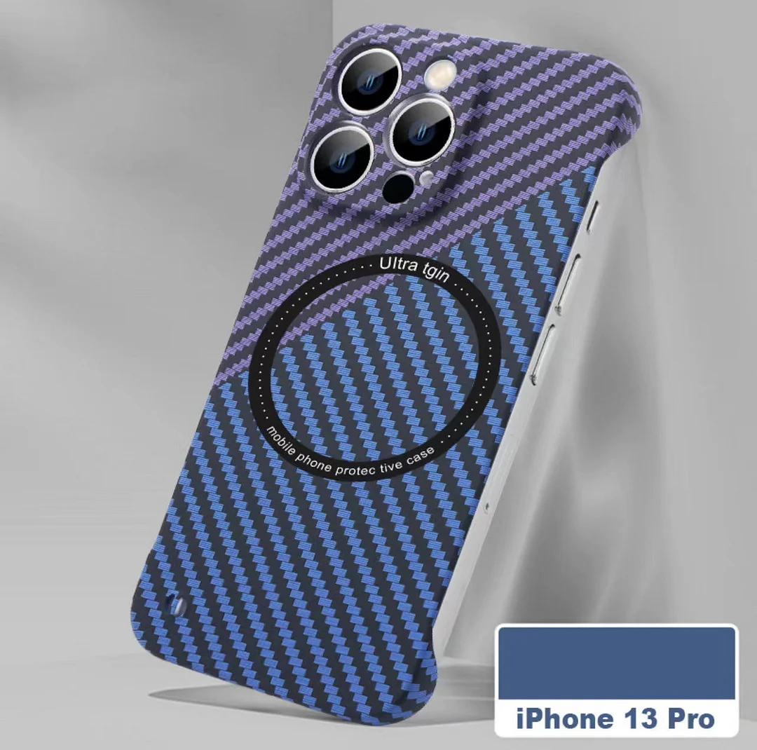 iPhone 14 Carbon Fiber Magnetic Case