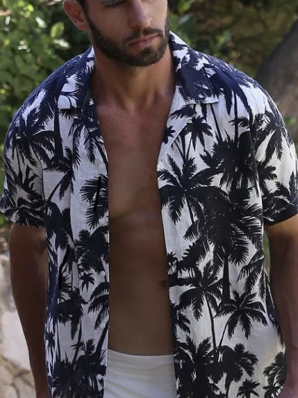 Men's coconut tree Beach Shirt