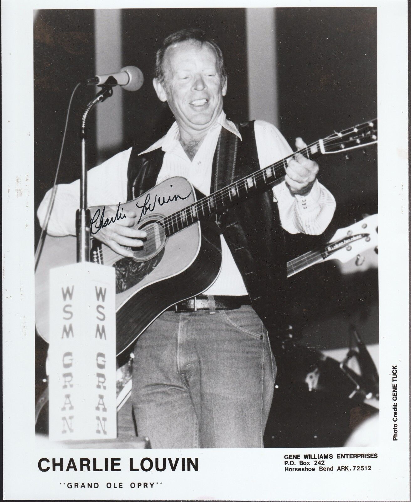 CHARLIE LOUVIN AUTOGRAPHED SIGNED Photo Poster painting (8X10) DECEASED 8808