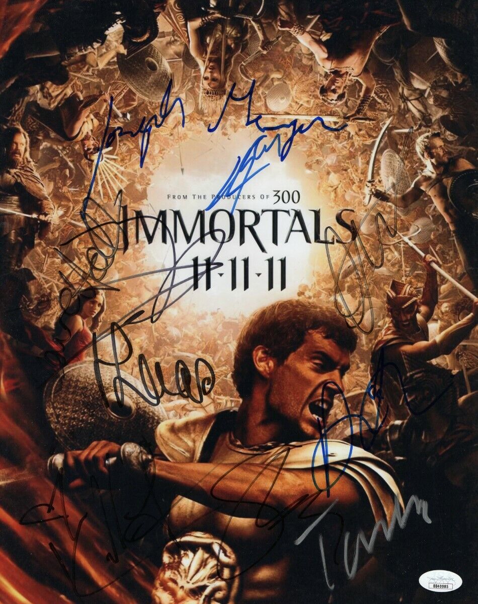 Immortals Cast Signed Autograph 11X14 Photo Poster painting Henry Cavill Dorf Rourke JSA BB40985