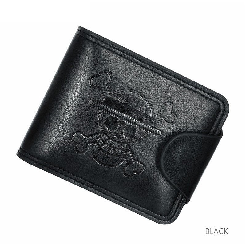 Men's Cartoon Wallet Short Multi-Function Multi-Card One Piece Cartoon Wallet Hasp Leather Wallet ID Credit Card Case