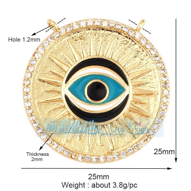 1 Piece Copper Devil’s Eye Pendant Jewelry Accessories