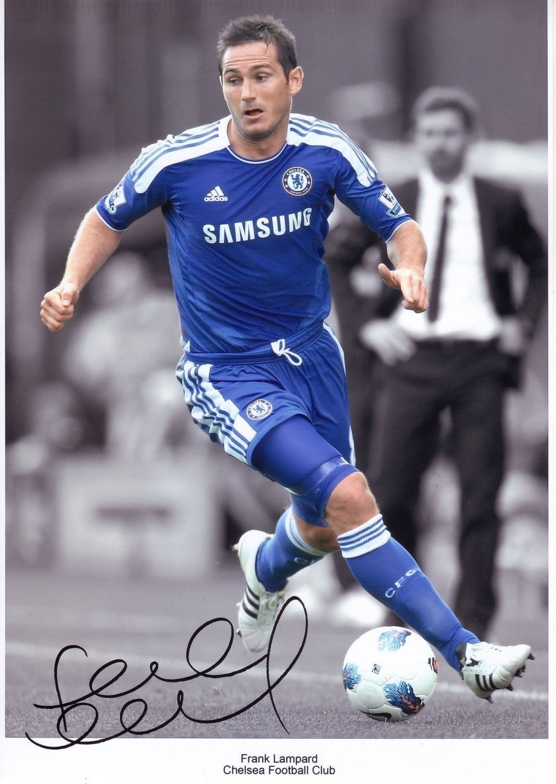 FRANK LAMPARD - CHELSEA AUTOGRAPH SIGNED PP Photo Poster painting POSTER