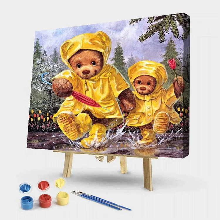 Teddy Bear - Painting By Numbers - 50*40CM gbfke