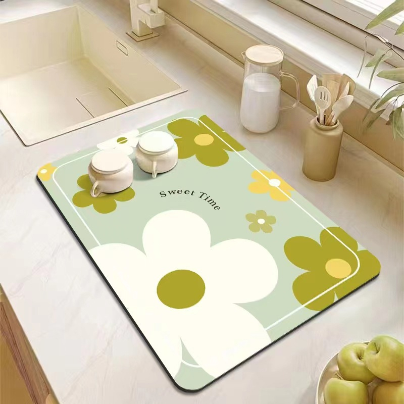 Kitchen drain pad diatom mud cup pad Toilet washing table top absorbent pad | 168DEAL