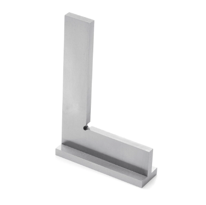 DIN875-0 100x70mm 90 Degree Angle Corner Square Ruler Wide Base Gauge Woodworking Tool