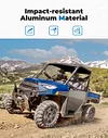 KEMIMOTO Aluminum Half Door Compatible with Polaris Ranger XP 1000 2018-2025, Ranger 1000 2020-2025, Lower Door Panels with PC Window to Expand Visibility