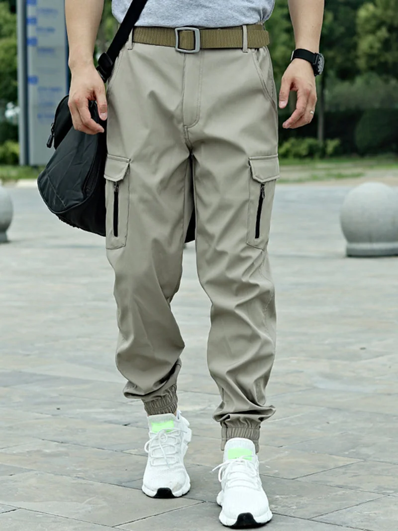 Men's Casual Outdoor Jogger Tactical Cargo Long Pants in  mildstyles