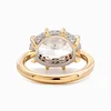 14K Yellow & White Gold 2.5ct Oval Cut Lab Diamond Halo Ring