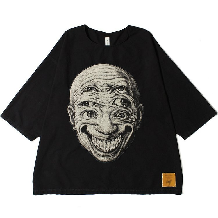 Round neck loose T-shirt