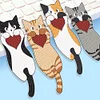 4Pcs chat-bricolage marque-page