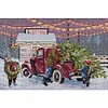 Christmas Eve-14CT Stamped Cross Stitch 30*21cm/11.81*8.27in tapestrymarket