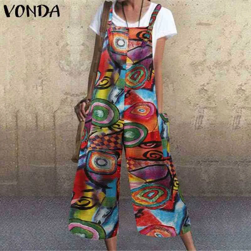 Uveng Uveng New Four-Color Round-Leg Trousers Digital Printed Bare-Backed Jumpsuit