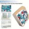 Diamond Painting Acrylic Snowman Paper Towel Storage Rack Decor