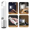 10Pcs LED Flashlight Telescopic Zoomable Flashlight with Hook for Camping Hiking