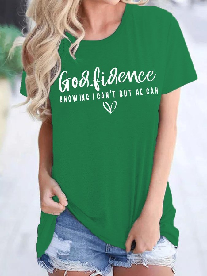 Women's God.fidence Casual Oversized T-Shirt