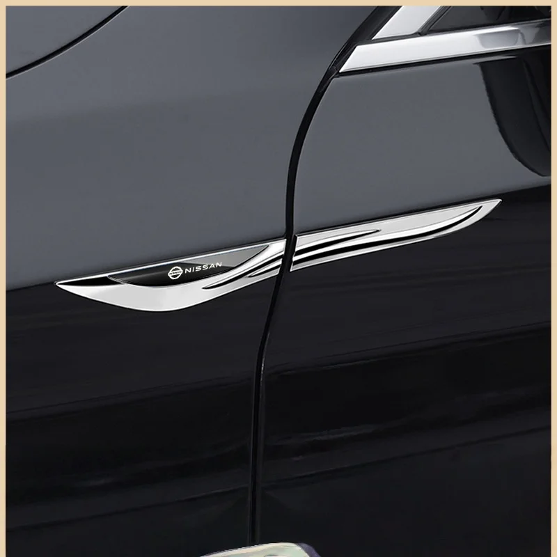 Car metal badges and side stickers