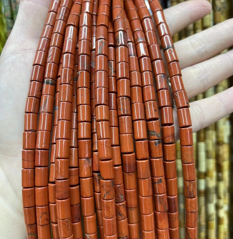 1 Set 6*8mm 1-1.5mm Natural Stone Crystal Agate Round Beads