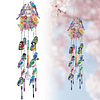 (US Local)DIY Diamond Painting Double Sided 3D Wind Chime Pendant  Hanging Kit