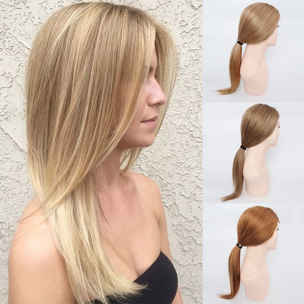 Long Straight Wigs with Air Bangs Brown Daily Style US Mall Lifes