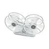 Screw in Ceiling Fan with Light with 3 Adjustable Color Modes Drone Inspired Led Ceiling Fan Light with Extension Rod & Remote Control for Bedroom Living Room Office