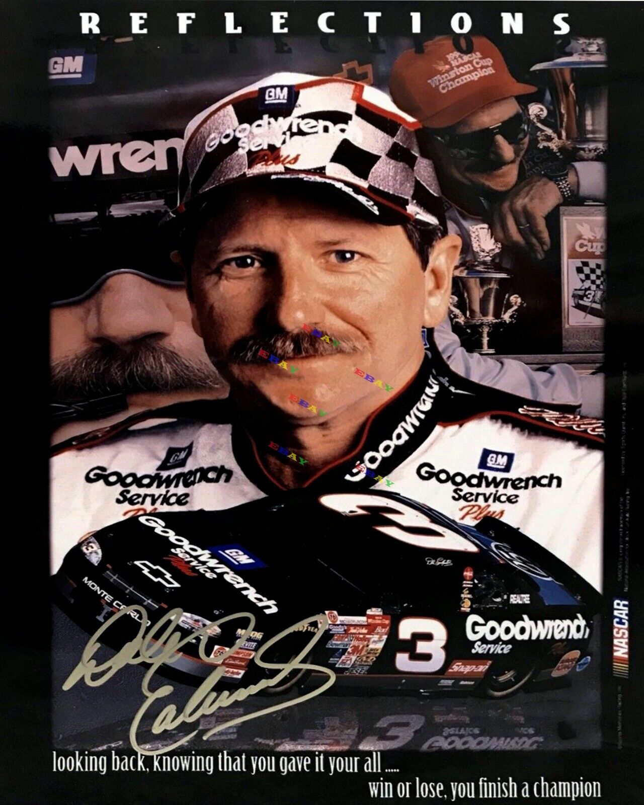 DALE EARNHARDT SR. Autograph Legend Autographed Signed 8x10 Photo Poster painting Reprint