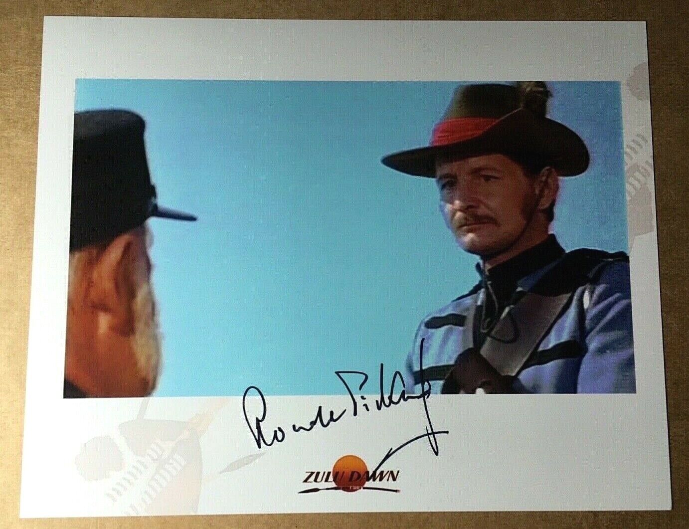 RONALD PICKUP RIP Zulu Dawn Genuine In-Person Authentic Signed 10x8 Photo Poster painting UACC