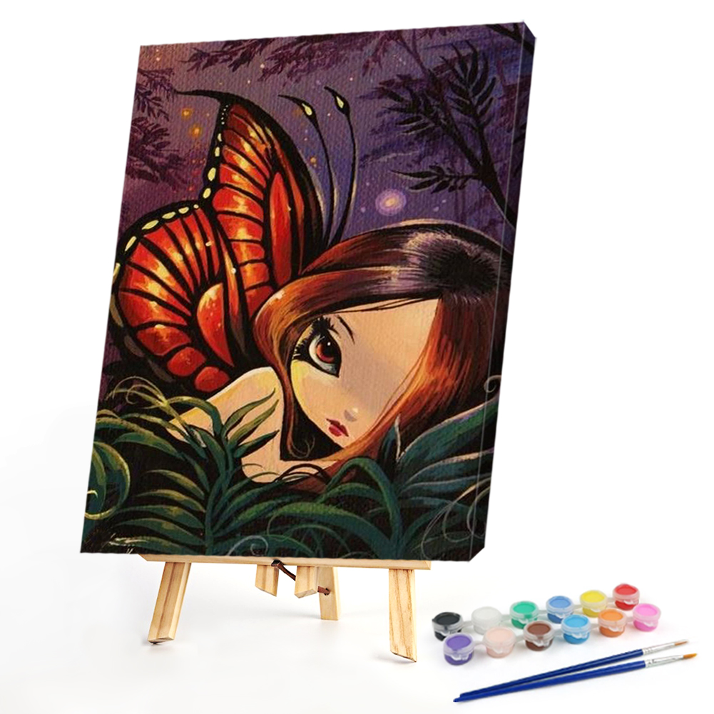 

40*50CM - Paint By Numbers - Big Eyes Doll, 501 Original