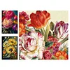 (Multi Style)Peony-Full Embroidery 3 Strands 11CT Stamped Cross Stitch-40*60CM-Large Size