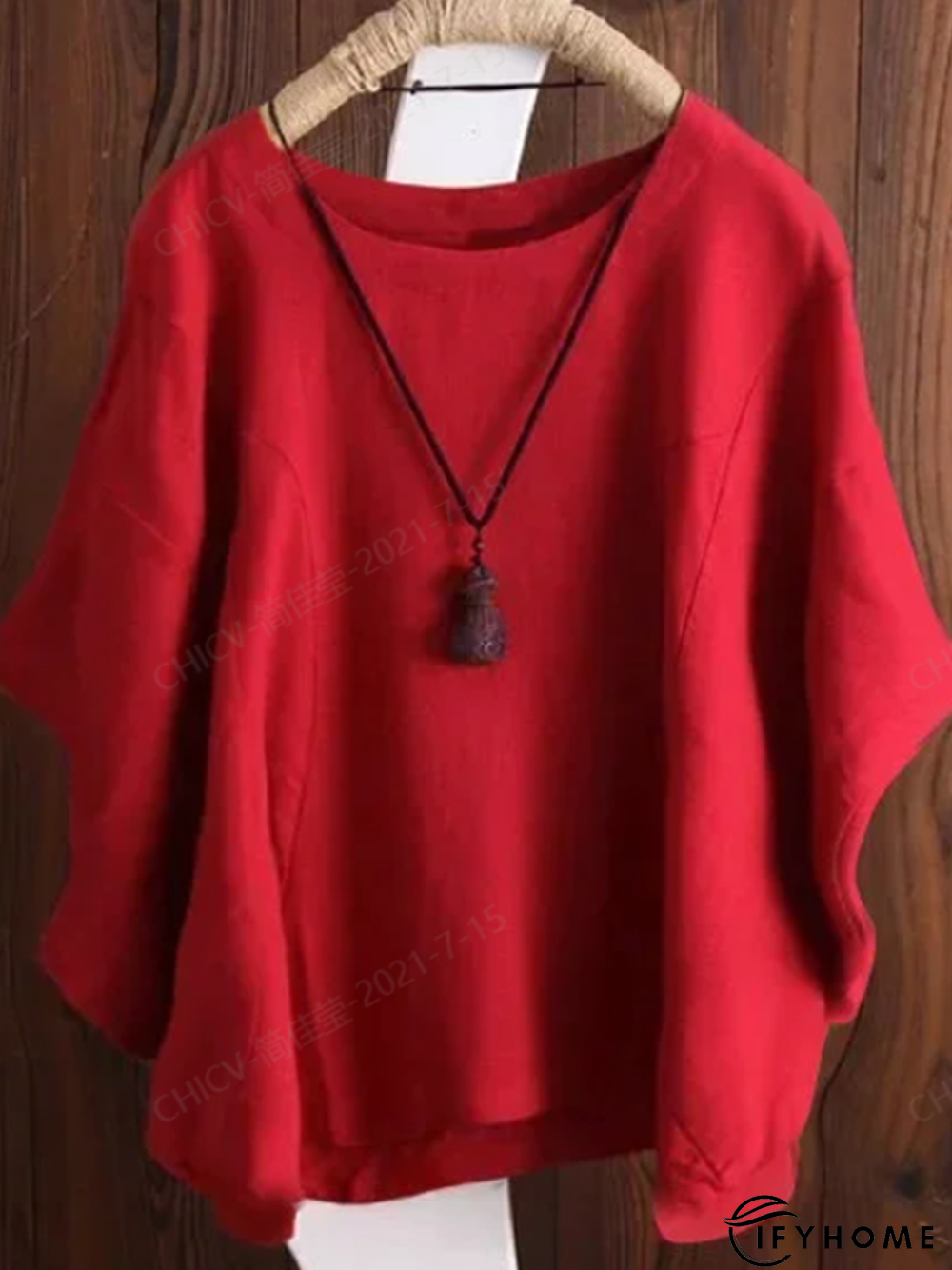 Crew Neck Half Sleeve Tops | IFYHOME