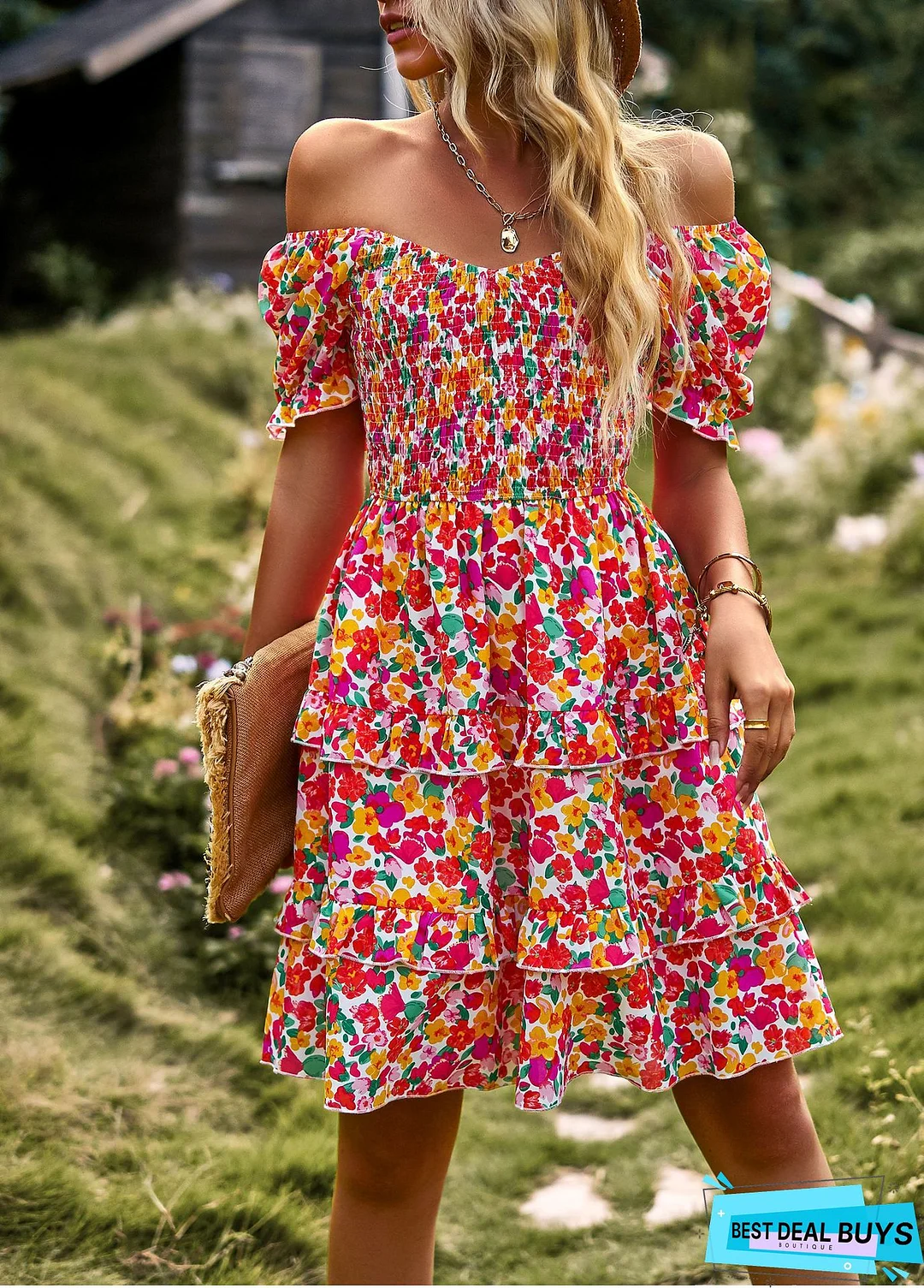 Beachside Dreaming Floral Mini Dress