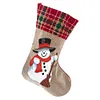 14 Inch Large DIY Linen Diamond Painting Xmas Stocking Hanging Gift Candy Bag Kits(20x35cm)