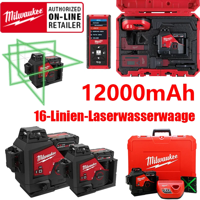 [Știri oficiale Milwaukee] Lansarea laserului cu nivelare automată &icirc;n 3 planuri Milwaukee cu 16 linii
