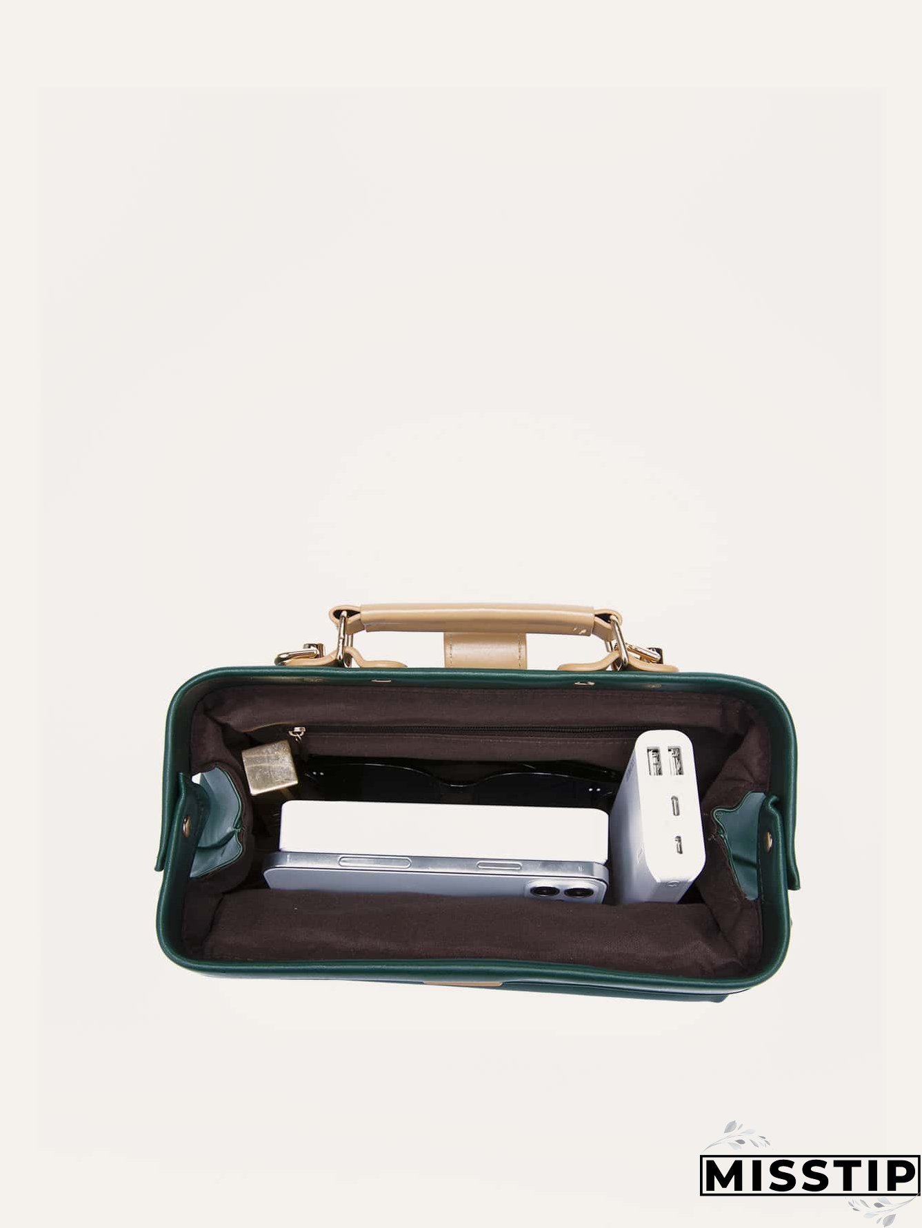 Twist Lock Satchel Bag