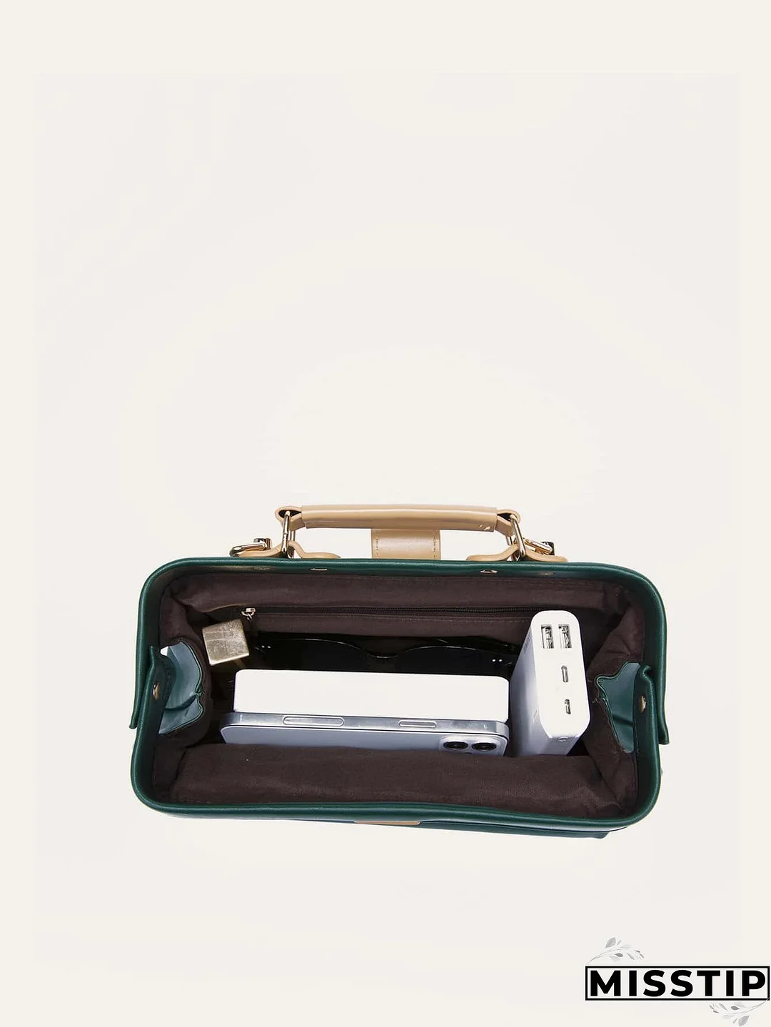 Twist Lock Satchel Bag