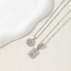 ✨2 Pack - Initial Letter Pendant Necklaces