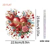 Valentine Day 2D Flat DIY Diamond Art Pendant Diamond Painting Craft Set (Roses)