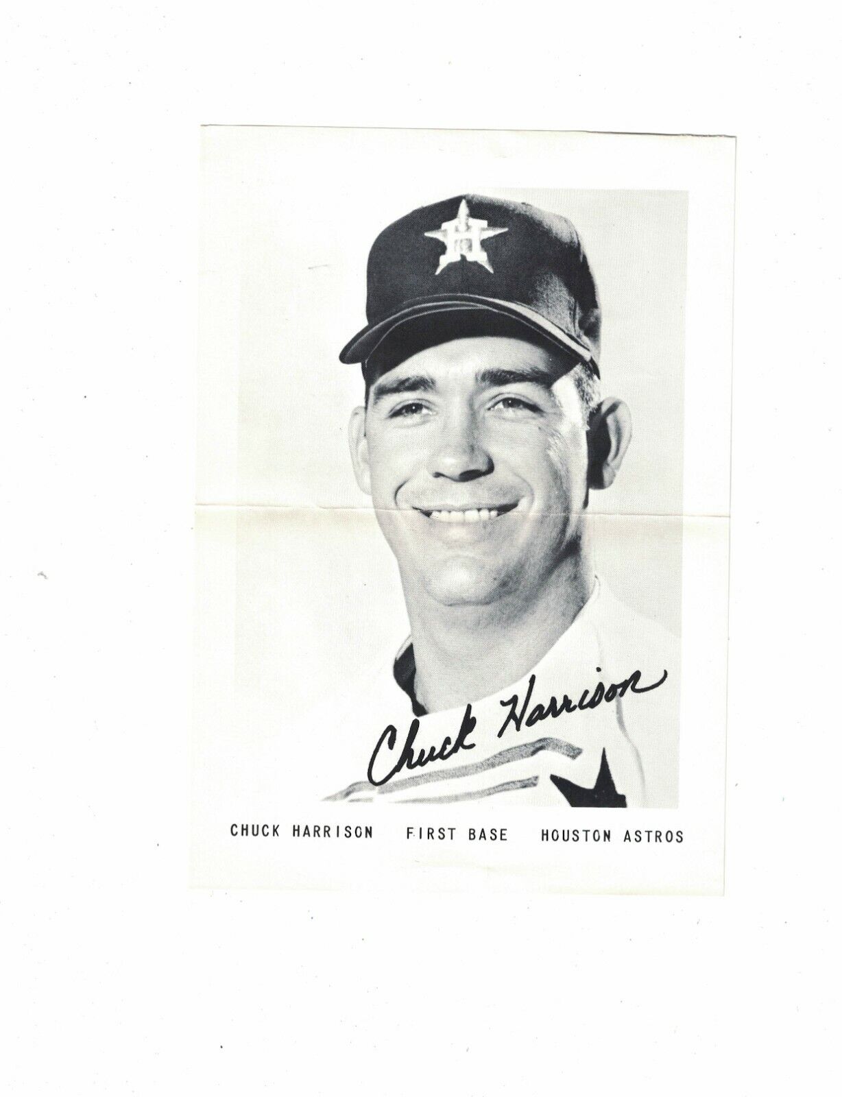 Chuck Harrison Houston Astros 1960s Picture Pack Photo Poster painting W/Our COA PD