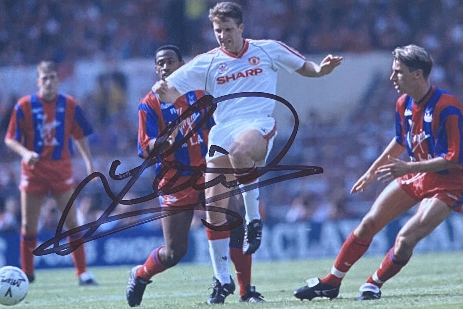 Lee Martin Genuine Hand Signed Manchester United 6X4 Photo Poster painting 9