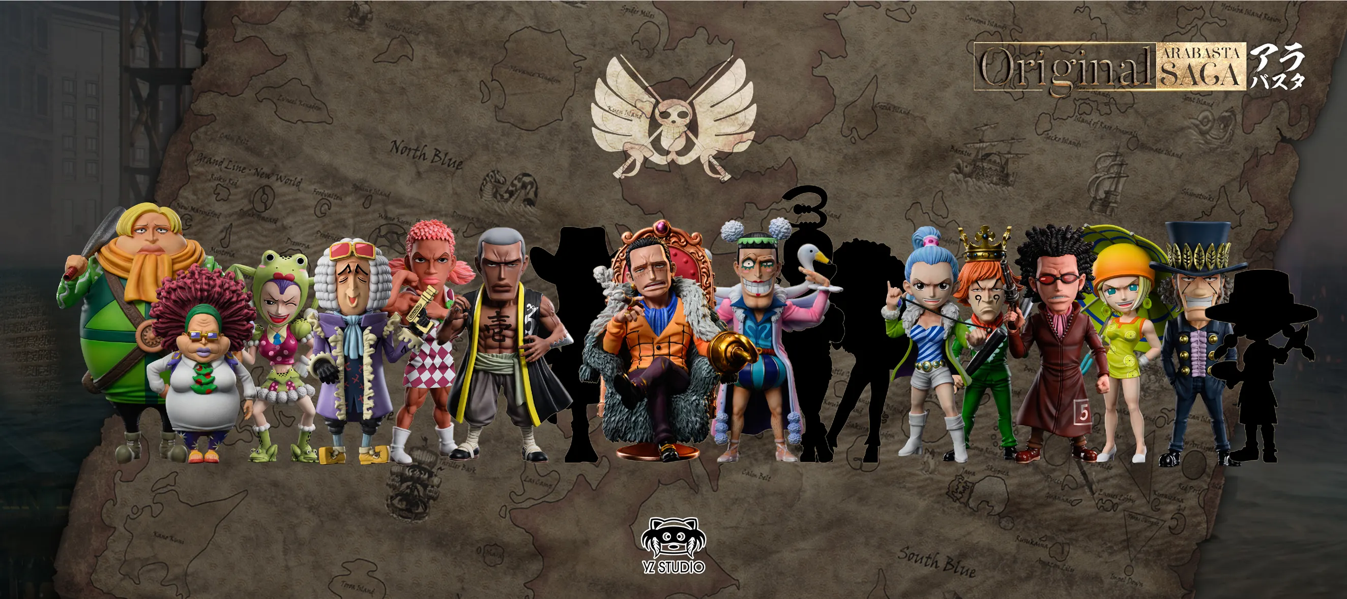 Baroque Works Mr. 11 - ONE PIECE Statue - YZ Studios