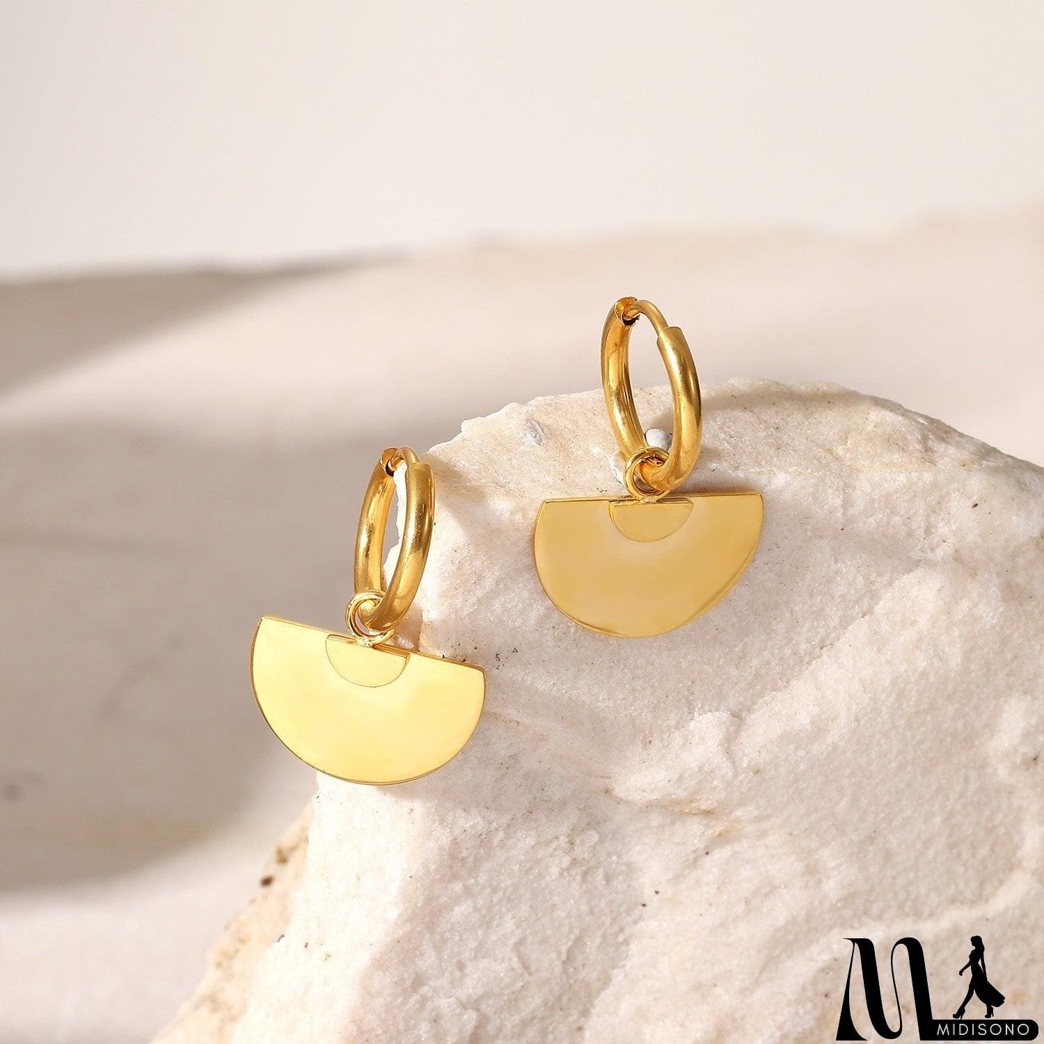 MidiSono - Half-Circle Huggie Hoops