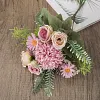 5 Stems Artificial Dandelion Rose Flower Bunch