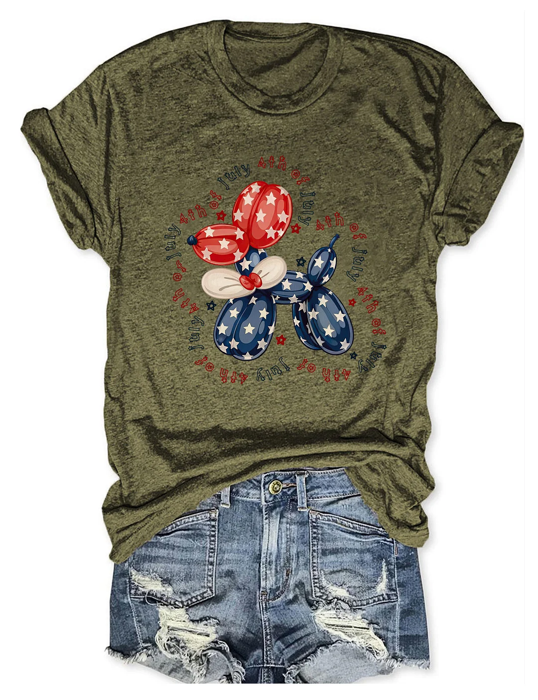 Cute Fourth of July Balloon T-shirt