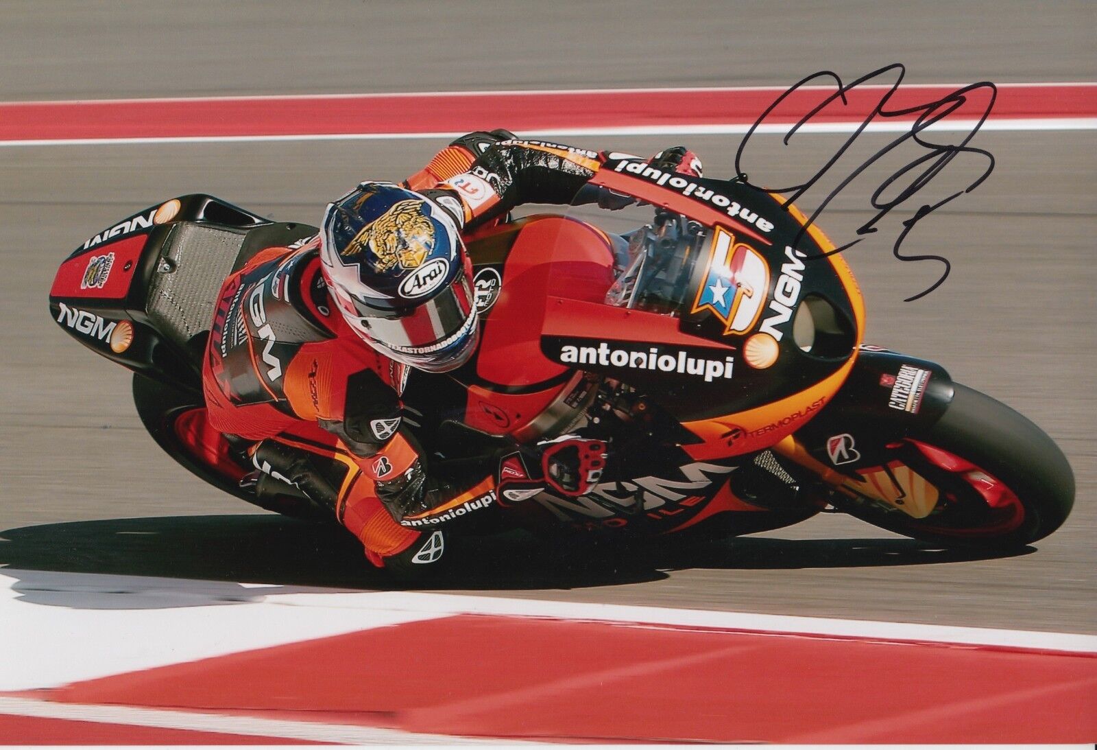 Colin Edwards Hand Signed NGM Mobile Forward Racing 12x8 Photo Poster painting MOTOGP 7.