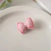 6PCS Cute Embroidery Strawberry Knot Haripins
