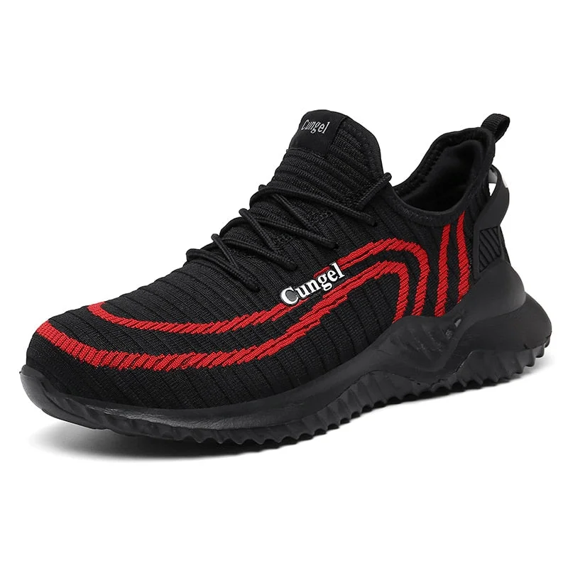 Work Safety Shoes Anti-Smashing Steel Toe Puncture Proof Construction Lightweight Breathable Sneakers Boots Men Safety Boots