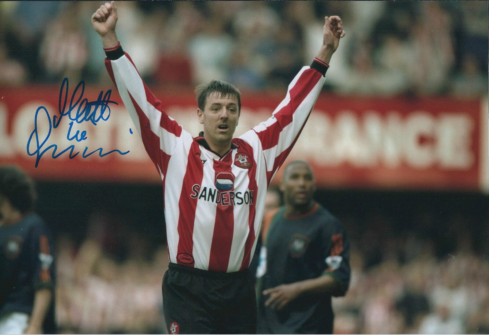 Matt Le TISSIER Signed Autograph 12x8 Photo Poster painting AFTAL COA Southampton LEGEND Genuine