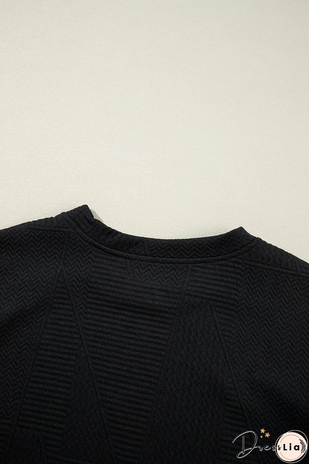 Black Ruffled Sleeve Summer Top and Cropped Loose Pants Set